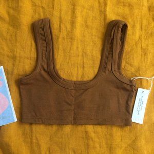 NWT ARQ Wide-Strap Bra XS in Toffee